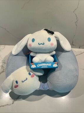 Sanrio Cinnamoroll White Plush Bluetooth Speaker with Neck Pillow!